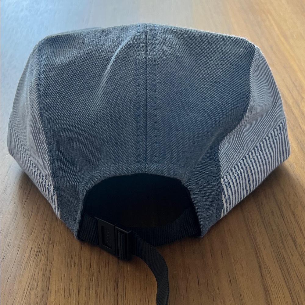DLFN Gray Striped 5-Panel Cap - Picture 2 of 4